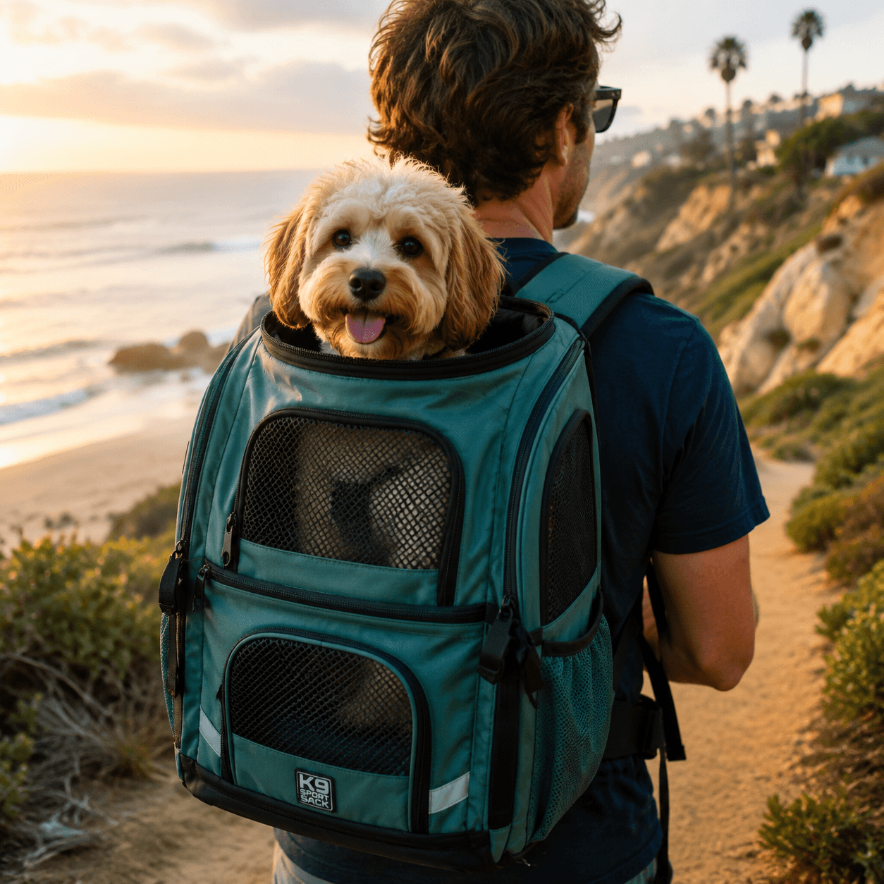 Outdoor Adventure Backpack in use on the beach